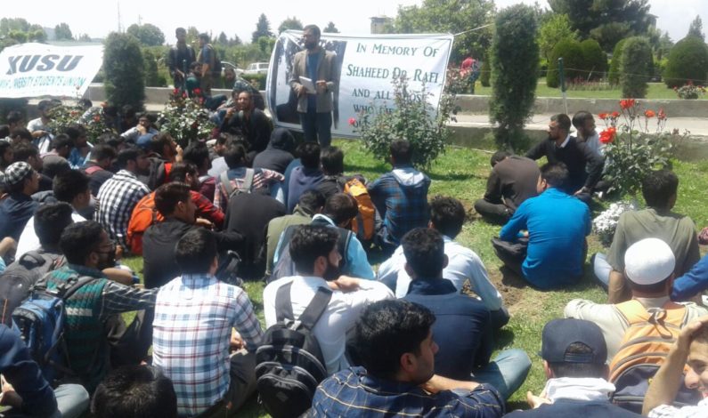 Pro-freedom protests broke out in Kashmir universities