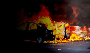 Shopian: Protesters torched two fire service vehicles