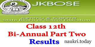 12th bi-annual results to be declared today-JKBOSE
