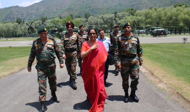 Amid calls to give army ‘free hand to crush’ militancy, defence minister visits Kashmir