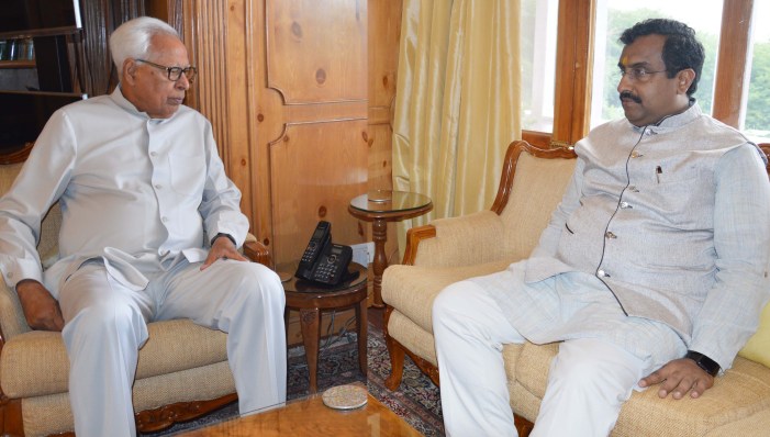 Ram Madhav discusses Yatra arrangements with Governor Ram Madhav discusses Yatra arrangements with Governor
