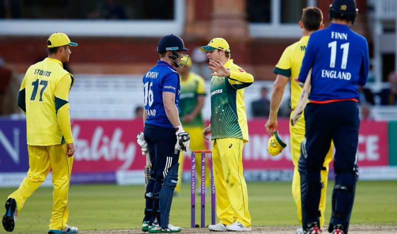 England beat archrival Australia by three wickets in the first ODI England beat archrival Australia by three wickets in the first ODI
