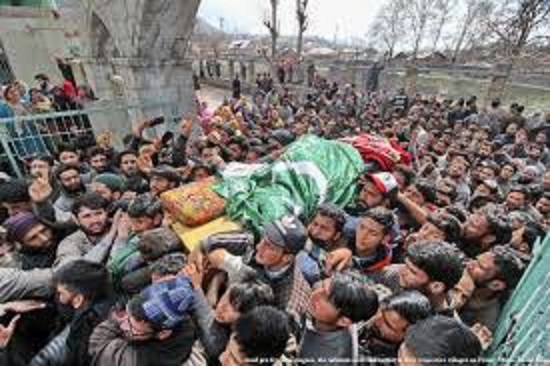 After six rounds of funeral prayers, slain militant laid to rest in Pulwama