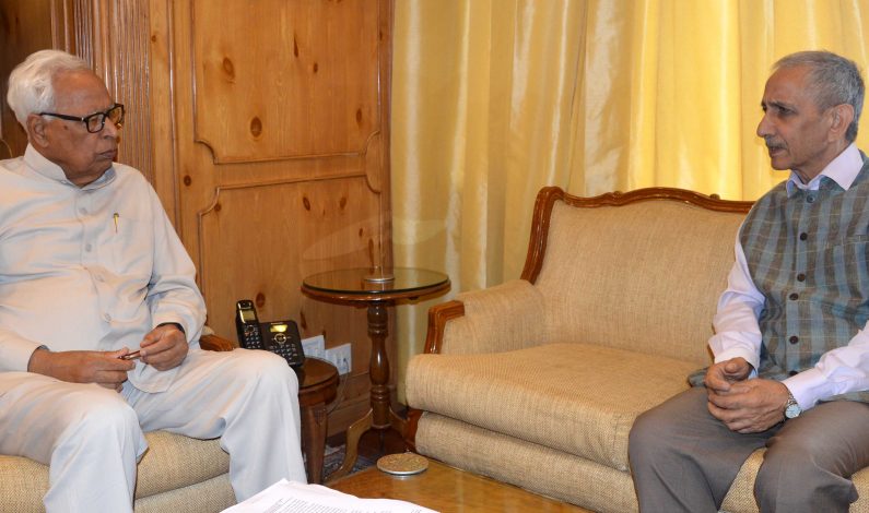 Interlocutor Sharma meets governor