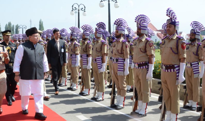 Governor presented ceremonial Guard of Honor at Civil Secretariat