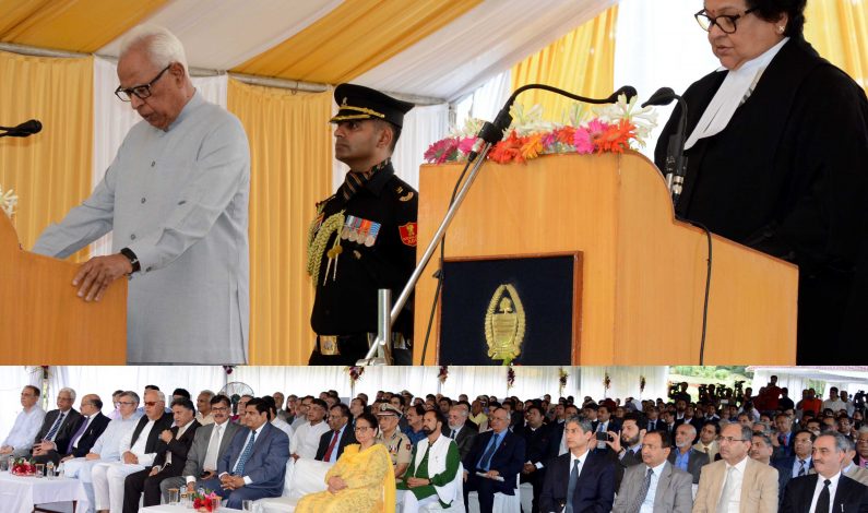 Governor administers oath to Justice Mittal as Chief Justice of J&K High Court         