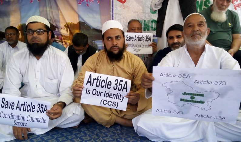 Article 35A in SC: Sopore coordination committee holds sit in