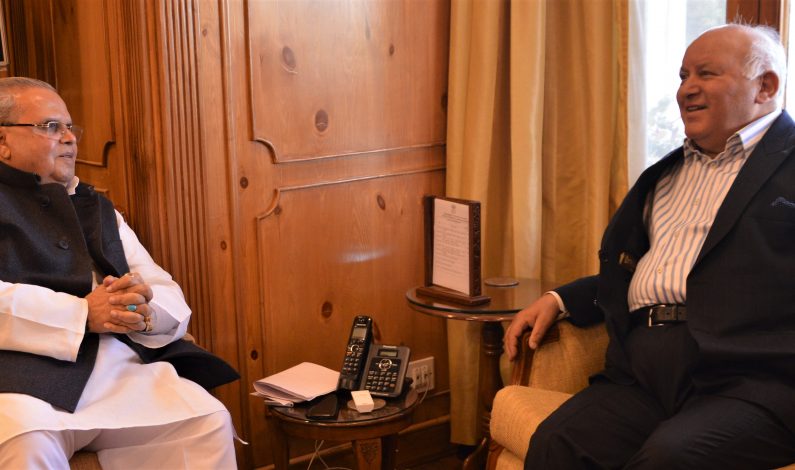 Chairperson J&K Accountability Commission meets Governor