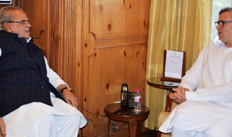 Omar Abdullah meets Governor Omar Abdullah meets Governor