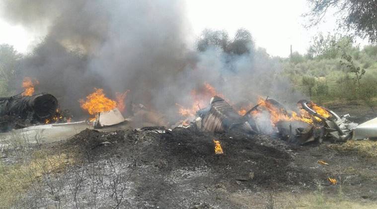 Indian Air force  MiG 27 aircraft crashes in Jodhpur
