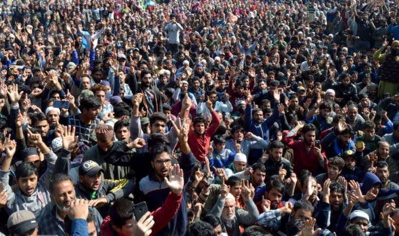 South Kashmir: Despite restrictions, thousands attend funeral of slain Hizb militant in Samboora South Kashmir: Despite restrictions, thousands attend funeral of slain Hizb militant in Samboora