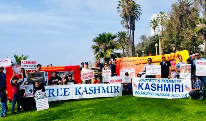 Kashmiri Diaspora holds protest rally against civilian killings, HR violations in California Kashmiri Diaspora holds protest rally against civilian killings, HR violations in California