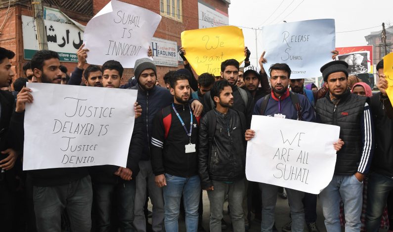 CUK students stage protest, demanding release of two arrested colleagues CUK students stage protest, demanding release of two arrested colleagues