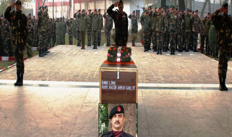Army pays tributes to Kulgam soldier killed in Shopian gunfight