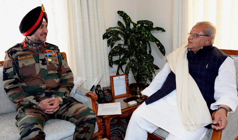 Northern Army Commander meets J&K Governor