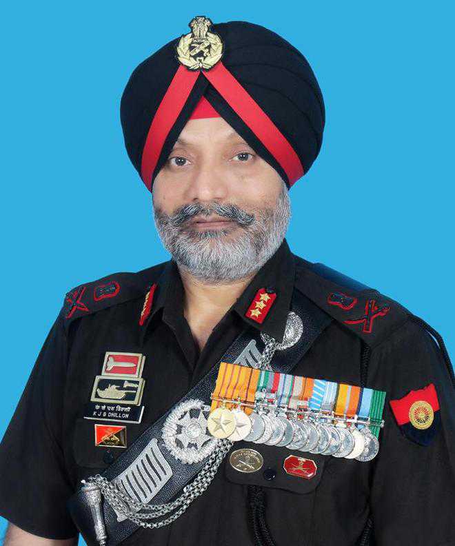 Lt. General K.J.S Dhillon, Commander XVth (Chinar) Corps, Indian Army, in  Rajputana Rifles summer ceremonial dress uniform. : r/uniformporn