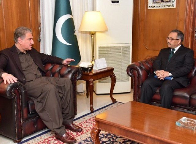Pak FM meets envoy to India amid ‘Pulwama attack allegations’ Pak FM meets envoy to India amid ‘Pulwama attack allegations’