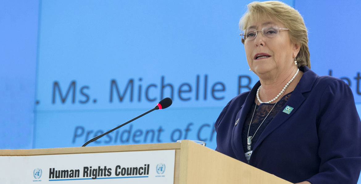 Michelle Bachelet of Chile, newly-appointed as the next UN High Commissioner for Human Rights by Secretary-General António Guterres.