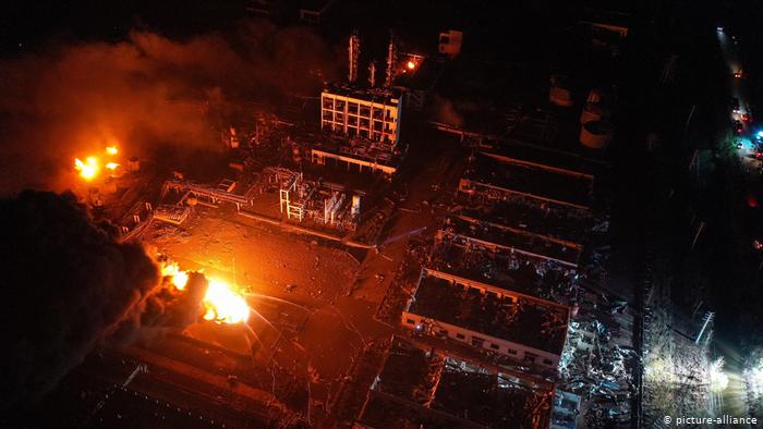 Massive explosion at Chinese chemical plant kills at least 44