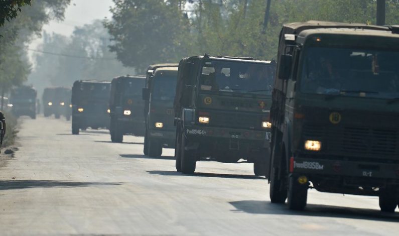 Convoy day on Kashmir highway, no civilian traffic movement today