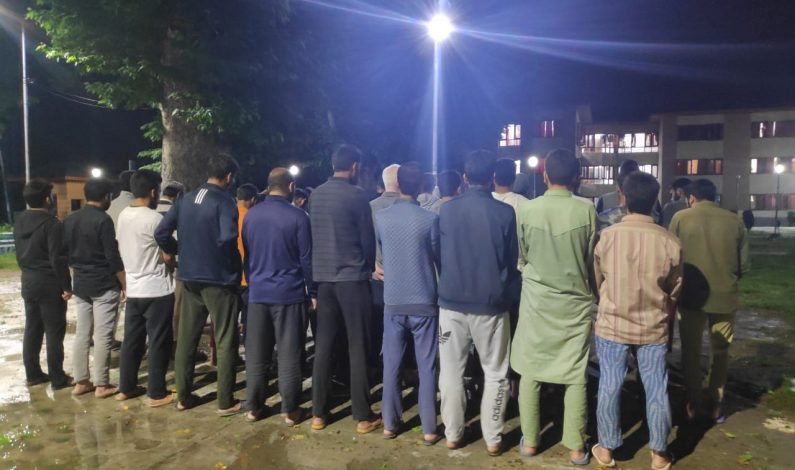 University students offer in absentia prayers for deposed Egyptian president Morsi University students offer in absentia prayers for deposed Egyptian president Morsi