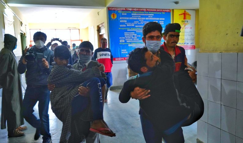 Eight injured in an explosion in Handwara Eight injured in an explosion in Handwara