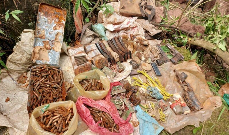 Arms, Ammunition Recovered Amid CASO In Rajouri Village Arms, Ammunition Recovered Amid CASO In Rajouri Village