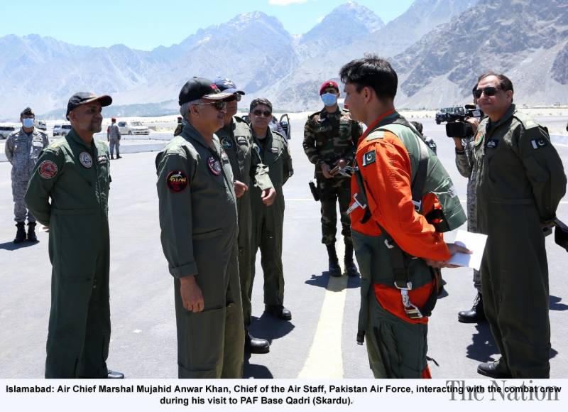 Pakistan Air Chief visits Skardu in Gilgit Baltistan, witnesses ...