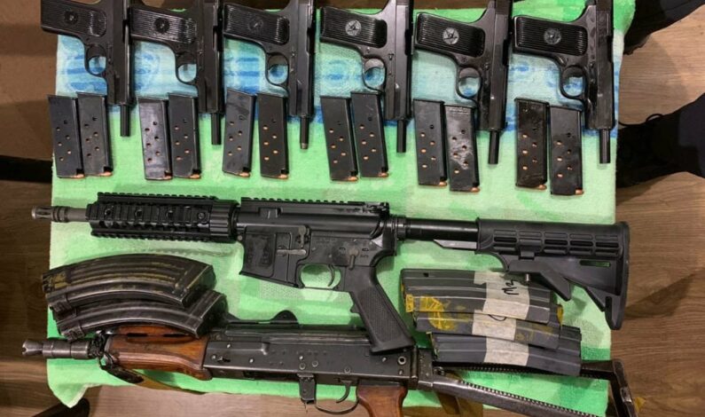 3 AK rifles, 04 pistols recovered along LoC in Tangdhar Kupwara: Police