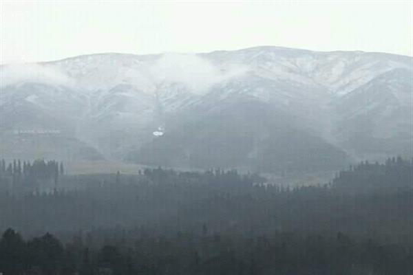 Gulmarg’s Affarwat mountains receive seasons first light snowfall