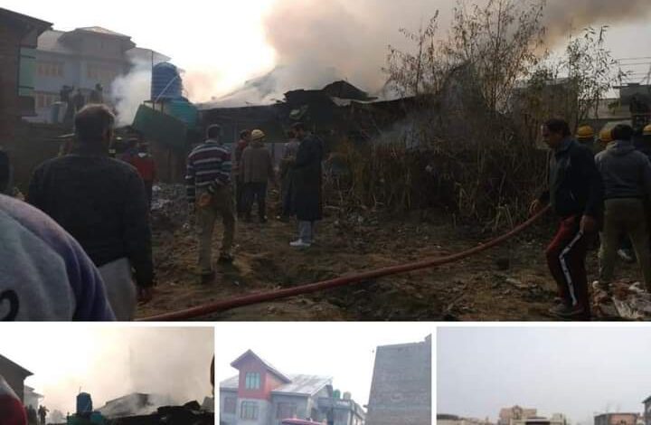 Residential house gutted, another partially damaged in Eidgah blaze Residential house gutted, another partially damaged in Eidgah blaze