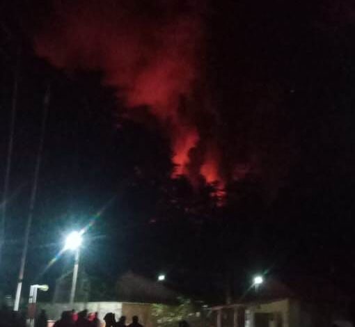 Inferno Engulfs Army Infantry Brigade Camp in Nowgam Sector; Locals Flee in Panic Inferno Engulfs Army Infantry Brigade Camp in Nowgam Sector; Locals Flee in Panic