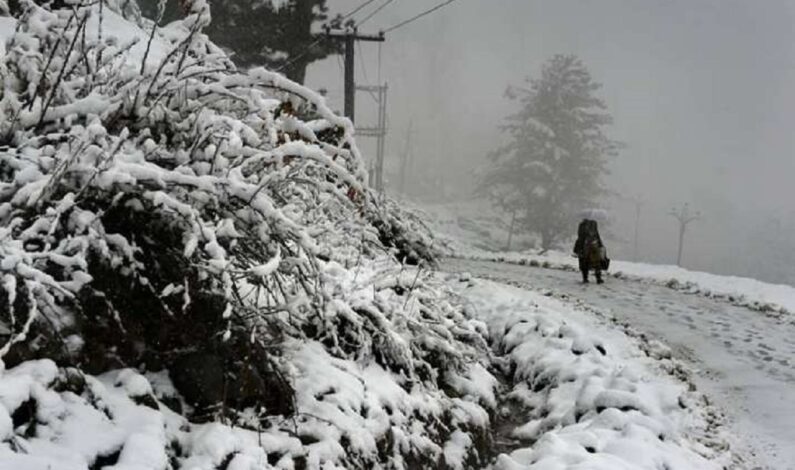 Amid heavy snowfall pregnant woman walks 5 kms in Bandipora