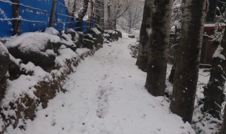 Two residential houses damaged in Budgam after heavy snowfall