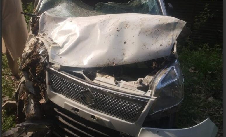 Father-Son Duo Sustains Injuries As Vehicles Rolls Down Gorge in Budgam