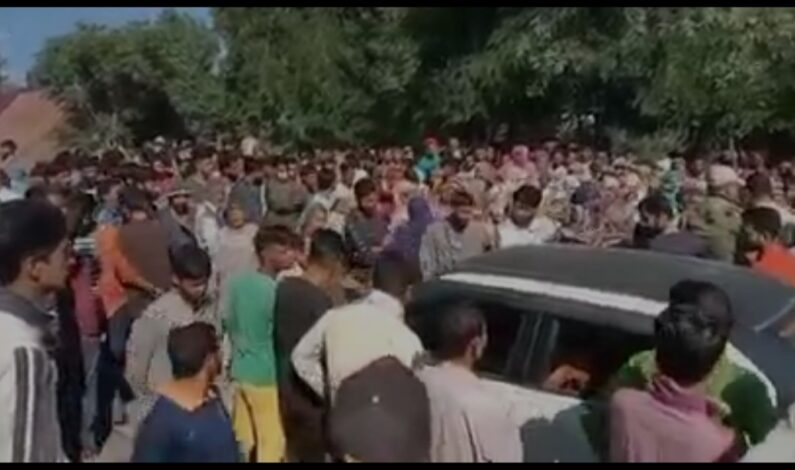Massive protest in Bandipora against ban on quarrying