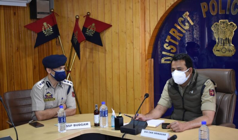 DIG CKR Srinagar visited Budgam; reviewed security, law & order scenario