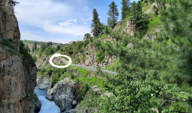Woman along infant attempt suicide near Aharbal waterfall Woman along infant attempt suicide near Aharbal waterfall