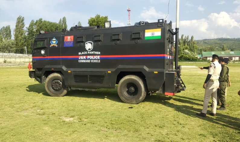 Police Inducts ‘Black Panther’ Command Control Vehicle In North Kashmir