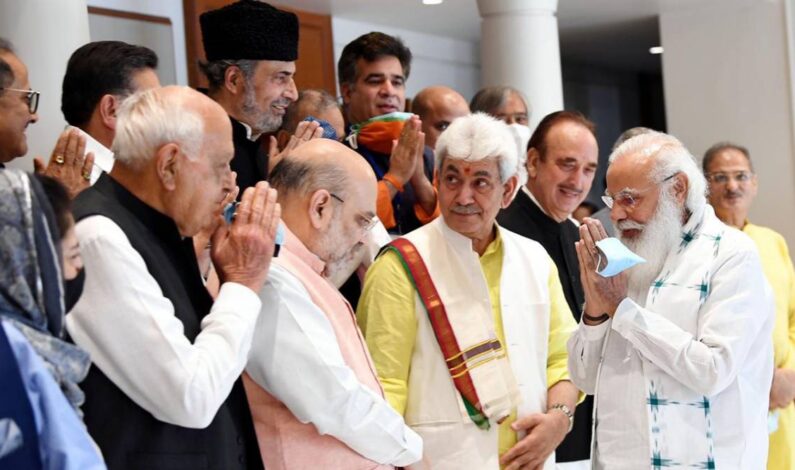 ‘Election process will begin in J&K after delimitation’: Modi at all-party meet