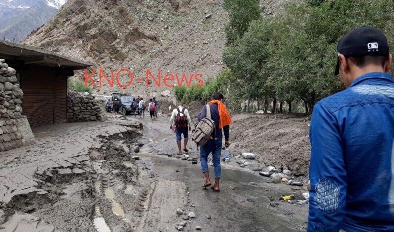 Flash floods triggered by cloud-burst damages agricultural crops in Kargil: DC Kargil Flash floods triggered by cloud-burst damages agricultural crops in Kargil: DC Kargil