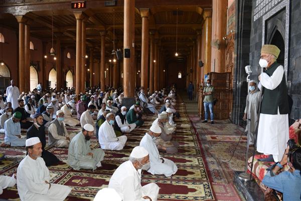 Congregational prayers to be held at Jamia Masjid on coming Friday: Anjuman Auqaf