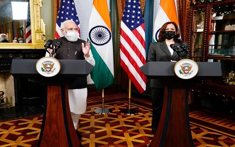 Modi meets US Vice President Kamala Harris in Washington DC; both leaders call for free & open Indo-Pacific region