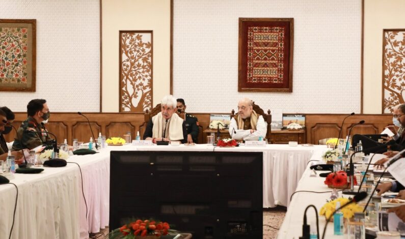 Home minister chairs security review meet in Srinagar; Civilian killings, radicalization; Poonch encounter dominate session