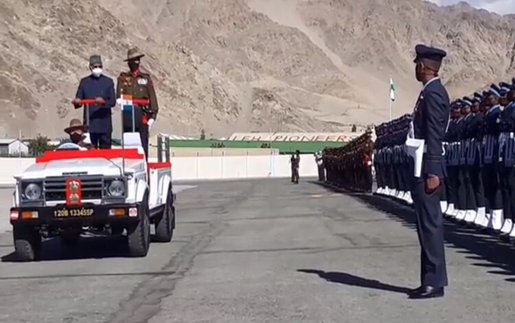 President Kovind reaches Leh on two-day visit to Ladakh, J&K President Kovind reaches Leh on two-day visit to Ladakh, J&K