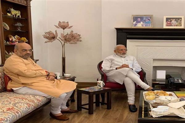 Amit Shah meets PM Modi to discuss security situation in Kashmir
