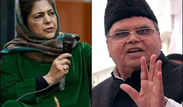 Mehbooba Sends Rs 10 Cr Legal Notice To Satya Pal Malik For Calling Her Roshni Act Beneficiary