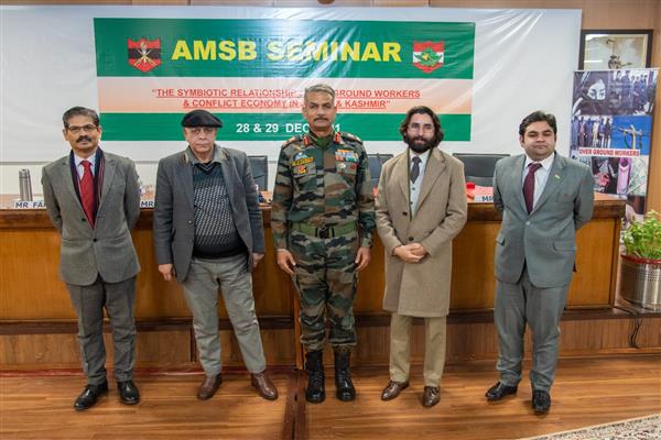 Army management studies board seminar on ‘The symbiotic relationship: OGWs and conflict economy in JK