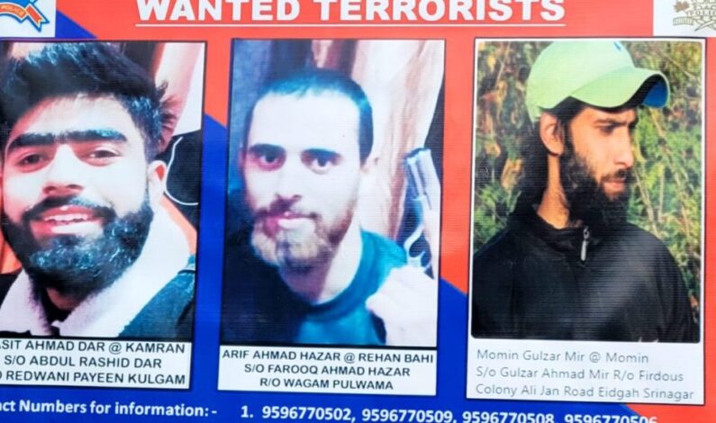Srinagar resident among three most wanted militants list released by police