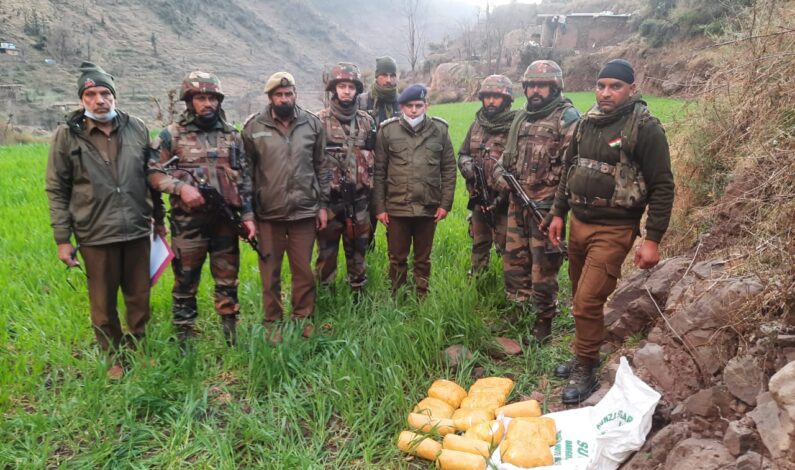 31 kgs narcotics recovered along LoC In Poonch: Army
